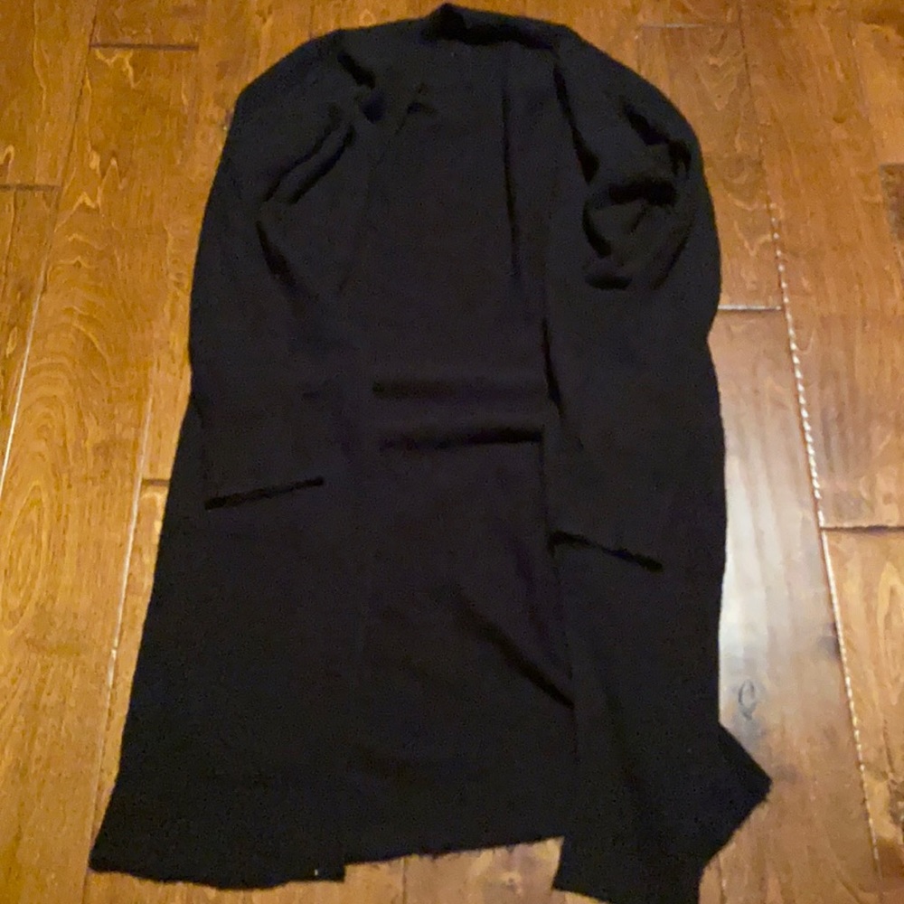 Black long cardigan
